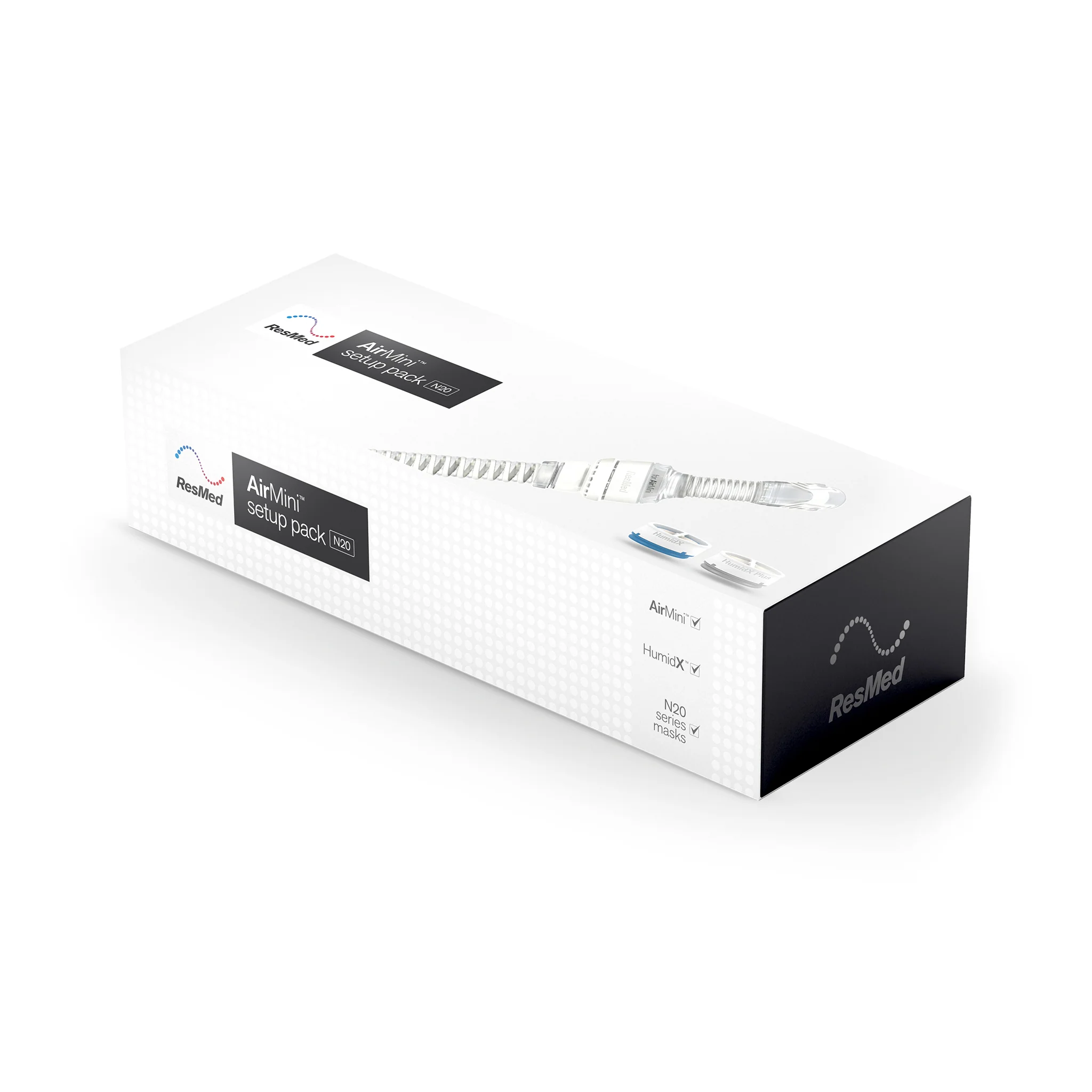 ResMed AirFit™ N20 Nasal Mask Setup Pack for AirMini™ Travel CPAP - Image 3
